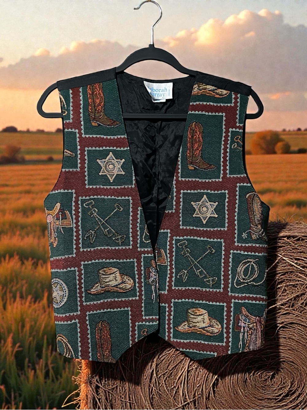 Deborah Murray Designs Western Tapestry Vest